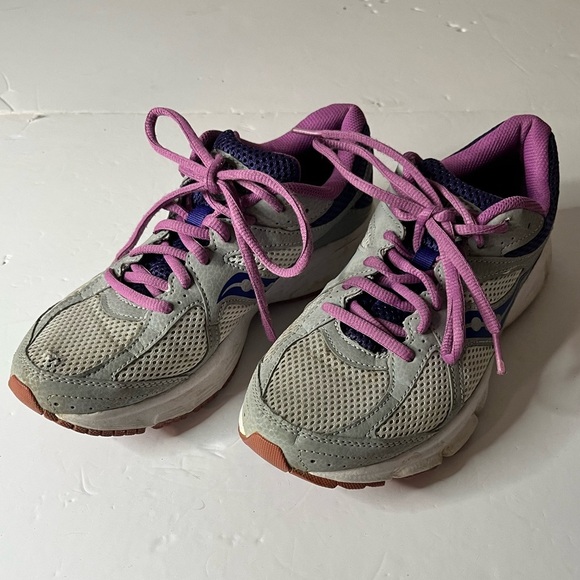 Saucony Women’s Lexicon 2 Running Shoes Gray Purple Size 7.5 Athletic Sneakers - Picture 1 of 14